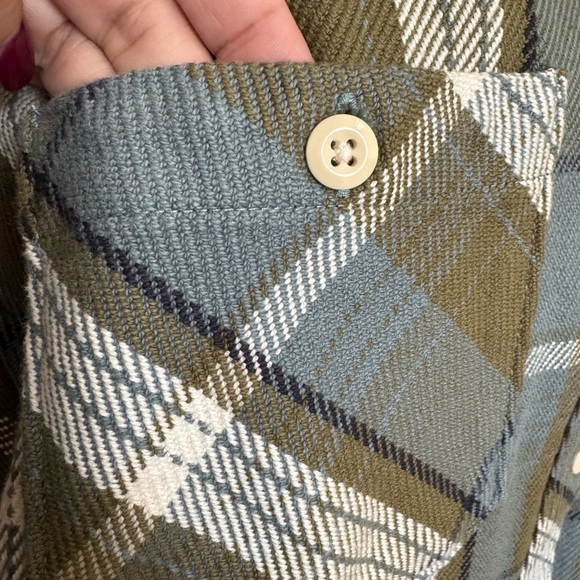 NORTH FACE HEAVYWEIGHT FLANNEL XL. WOMENS VALLEY TWILL BUTTON DOWN SHIRT. NWT - Picture 8 of 16